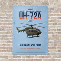 Thumbnail for Airbus UH-72A Lakota vertical canvas print - no frame - light blue background