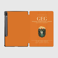 Thumbnail for Spokane International Airport (GEG) design on orange samsung tablet tablet case