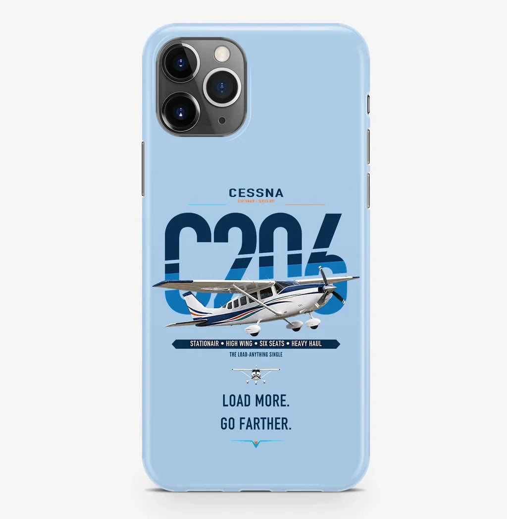 Cessna 206 Stationair design on light blue magsafe iphone case, for iPhone Pro Max