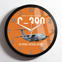 Thumbnail for C-390 Millennium design on orange framed wall clock