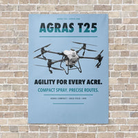 Thumbnail for DJI Agras T25 vertical canvas print - no frame - light blue background