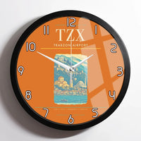 Thumbnail for Trabzon Airport (TZX) design on orange framed wall clock