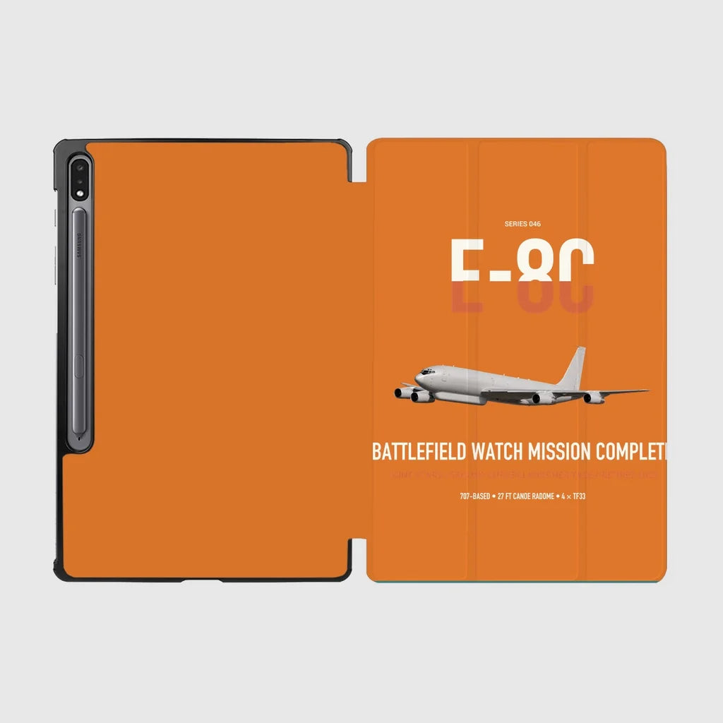 E-8C Joint STARS design on orange samsung tablet tablet case