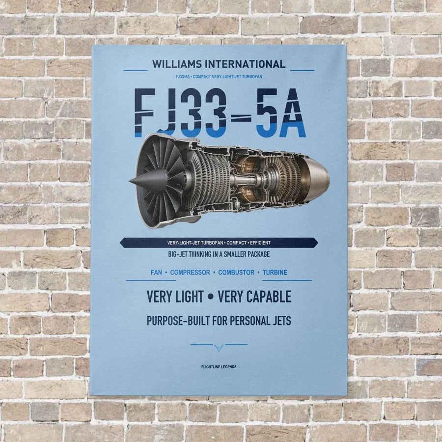 FJ33-5A vertical canvas print - no frame - light blue background
