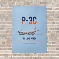 Thumbnail for P-3C Orion vertical canvas print - no frame - light blue background