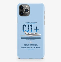 Thumbnail for Cessna Citation CJ1+ design on light blue magsafe iphone case, for iPhone Pro Max
