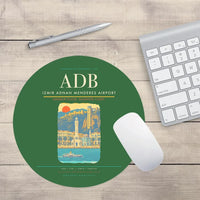 Thumbnail for Izmir Adnan Menderes Airport ADB Mouse-Pad Round - Green