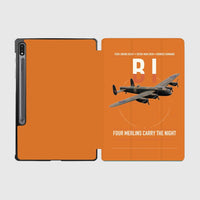Thumbnail for Avro Lancaster B I design on orange samsung tablet tablet case