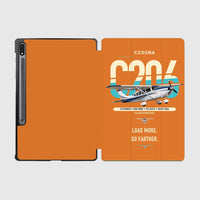 Thumbnail for Cessna 206 Stationair design on orange samsung tablet tablet case
