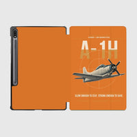 Thumbnail for A-1H Skyraider design on orange samsung tablet tablet case
