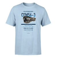Thumbnail for CFM56-3 design on light blue single side
