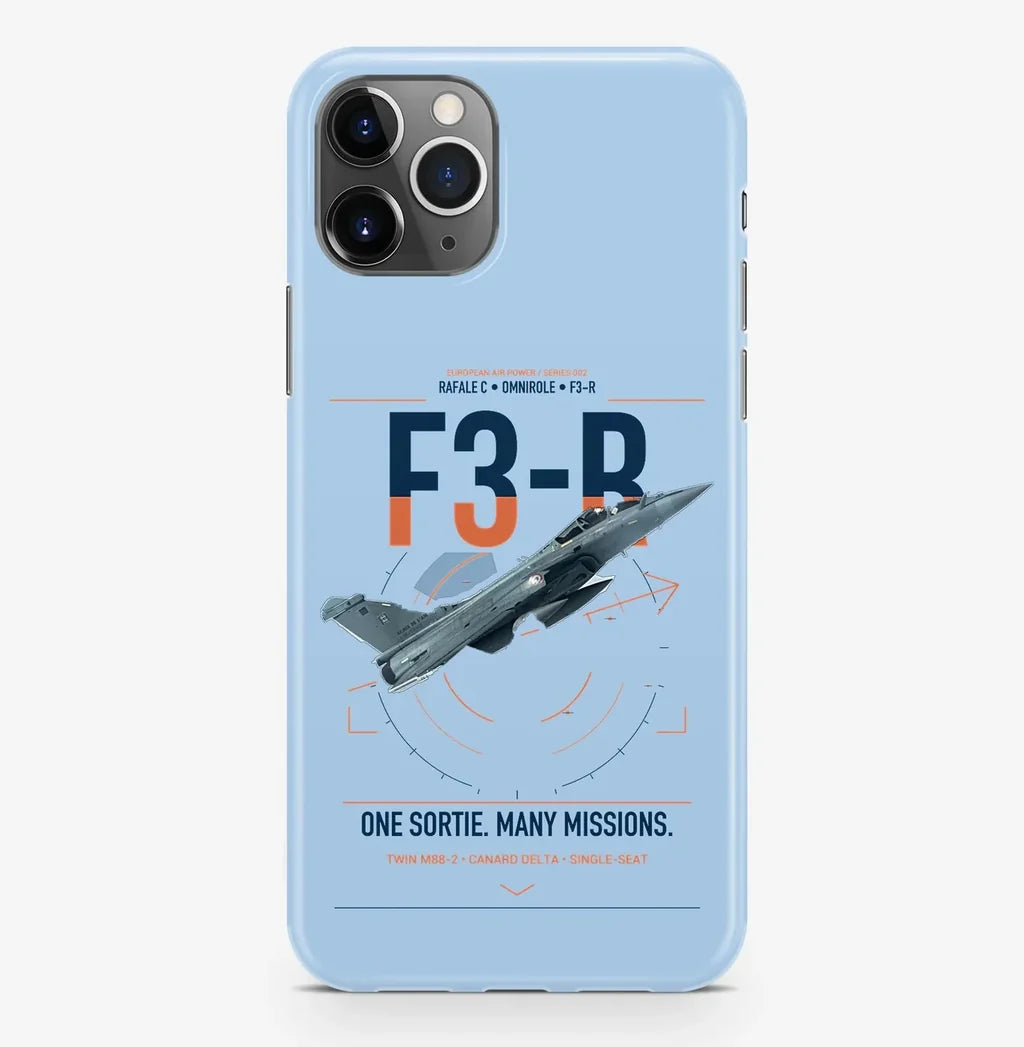 Dassault Rafale C — F3-R standard design on light blue magsafe iphone case, for iPhone Pro Max