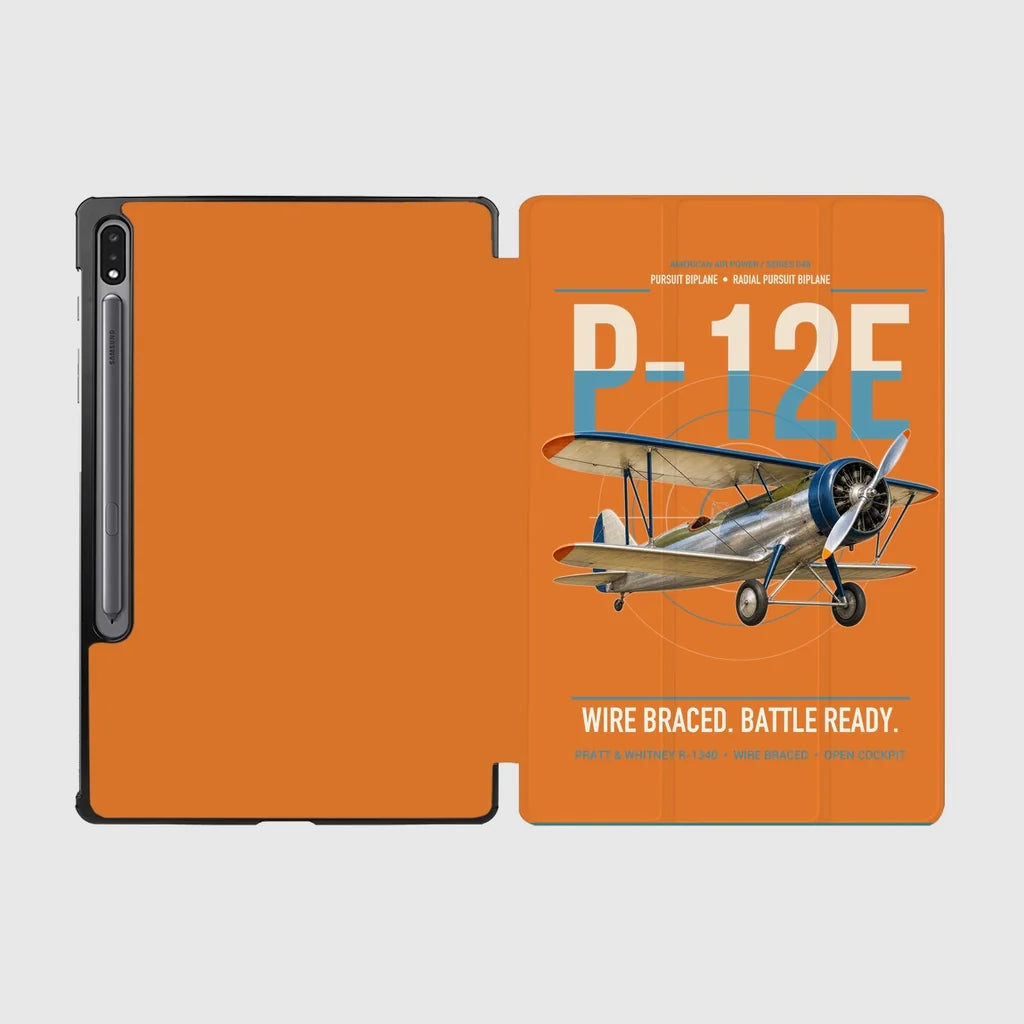 Boeing P-12E design on orange samsung tablet tablet case
