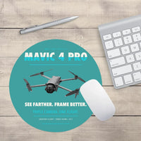 Thumbnail for DJI Mavic 4 Pro design on turquoise round mouse pad