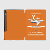 Thumbnail for Cessna Citation X+ design on orange samsung tablet tablet case