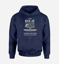 Thumbnail for 915 iS design on navy blue hoodie single side