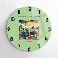 Thumbnail for VINTAGE G4247 - The Soda Fountain Airport - Designed Wall Clocks design on lightgreen no-frame