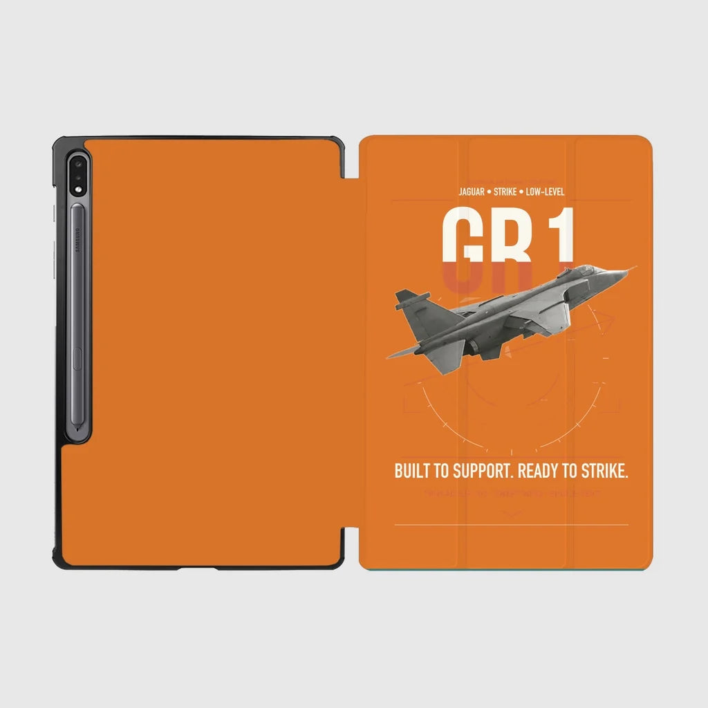 SEPECAT Jaguar GR1 design on orange samsung tablet tablet case
