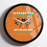 Thumbnail for DJI FlyCart 100 design on orange framed wall clock