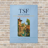 Thumbnail for Treviso Airport TSF vertical canvas print - no frame - light blue background