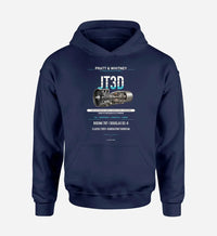 Thumbnail for JT3D design on navy blue hoodie single side