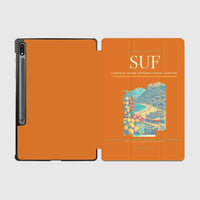 Thumbnail for Lamezia Terme International Airport (SUF) design on orange samsung tablet tablet case