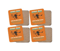 Thumbnail for Freefly Astro Max design on orange 4 pieces set coaster