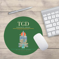 Thumbnail for Podgorica Airport TGD Mouse-Pad Round - Green