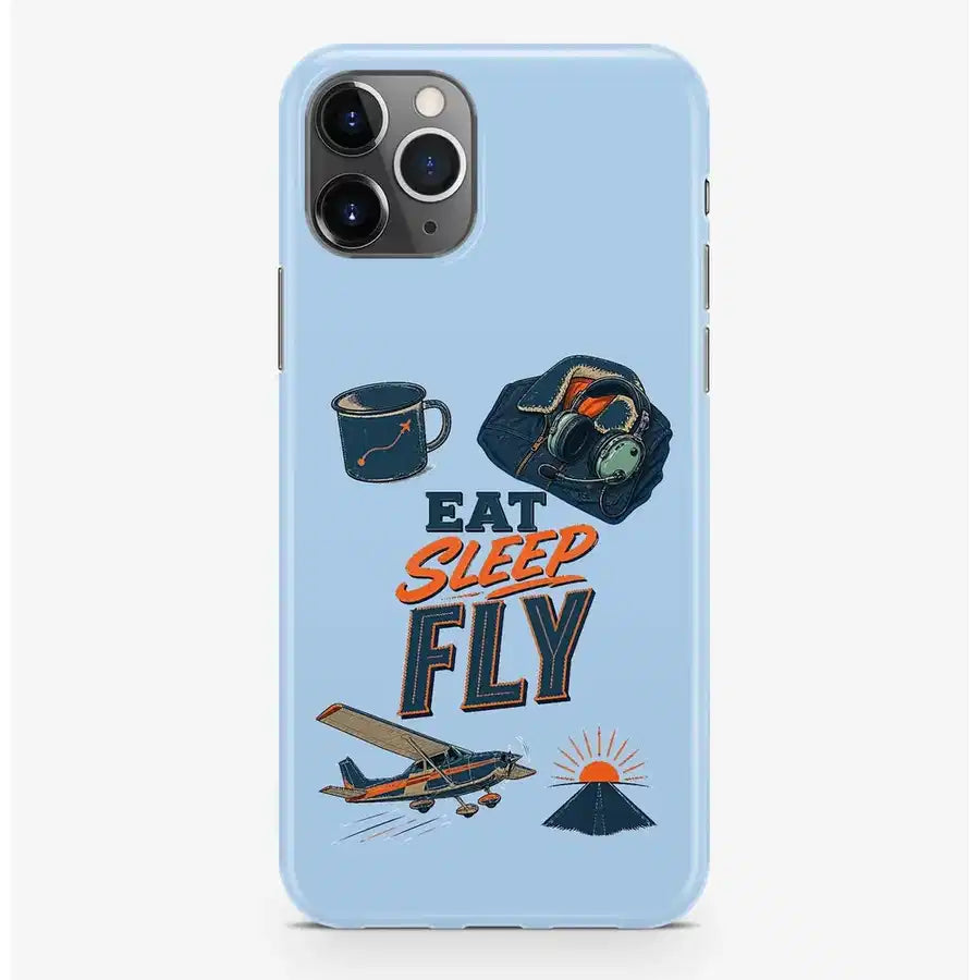SIGNAL 617 - Eat Sleep Fly V2 - MagSafe iPhone Pro Max design on light blue magsafe iphone pro max