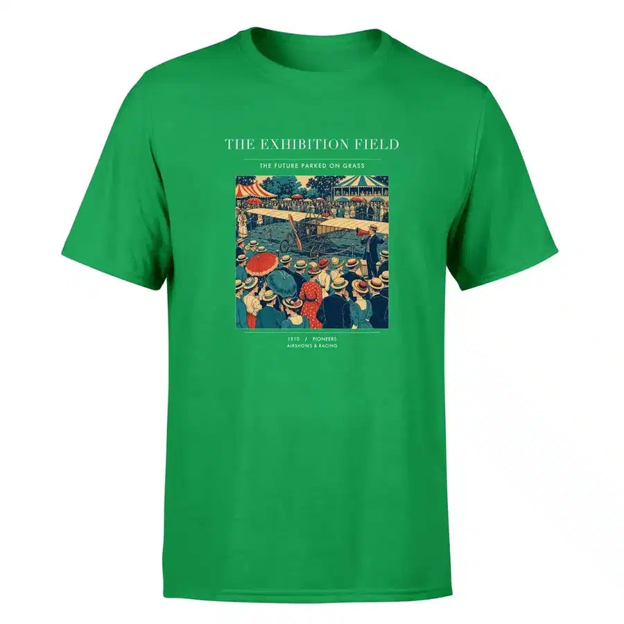 VINTAGE G4322 - The Exhibition Field - Premium T-Shirt design on green premium t shirt