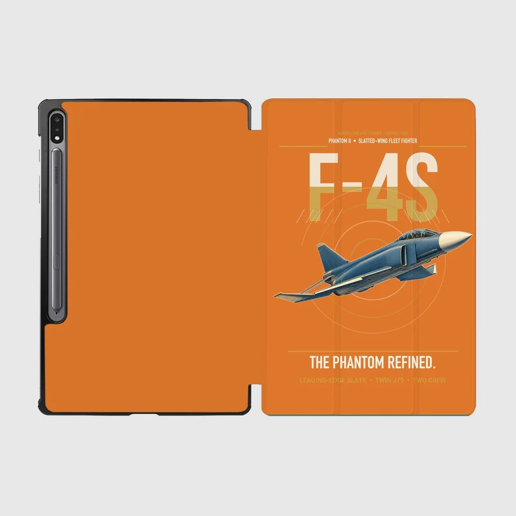 F-4S Phantom II design on orange samsung tablet tablet case