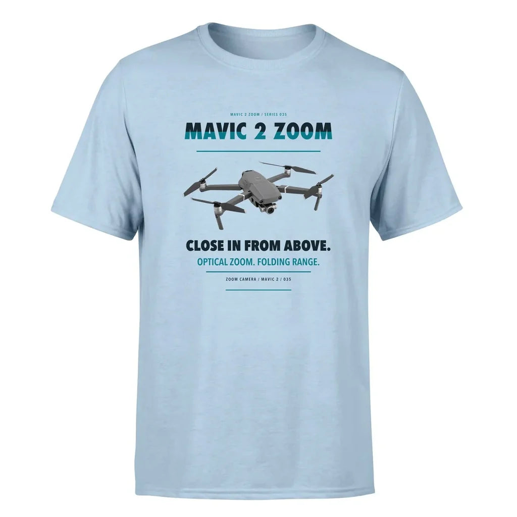 DJI Mavic 2 Zoom design on light blue single side