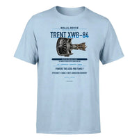 Thumbnail for TRENT XWB-84 design on light blue single side