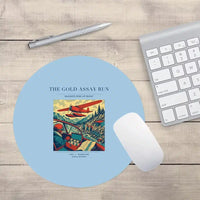 Thumbnail for VINTAGE G4415 - The Gold Assay Run - Designed Mouse Pads design on lightblue round