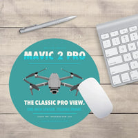 Thumbnail for DJI Mavic 2 Pro design on turquoise round mouse pad