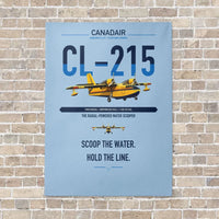 Thumbnail for Canadair CL-215 vertical canvas print - no frame - light blue background