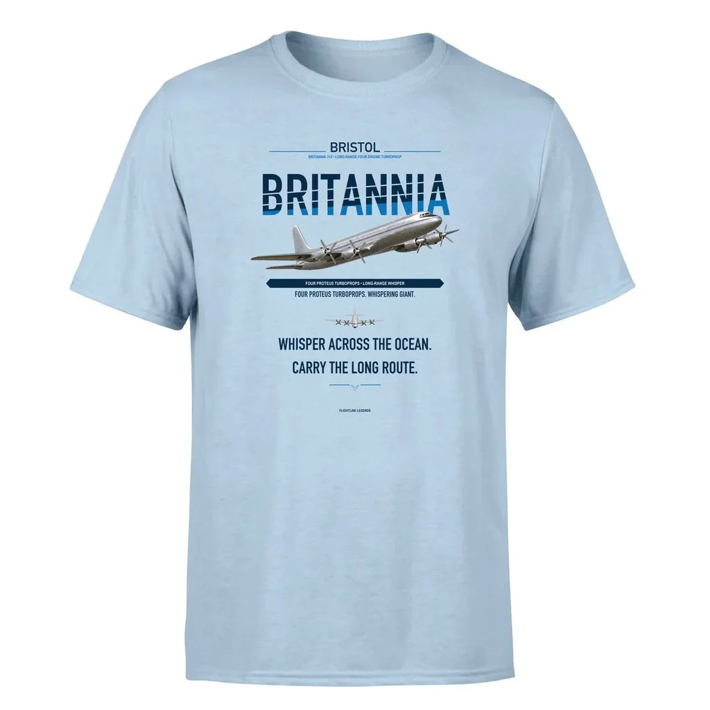 Bristol Britannia 312 design on light blue single side