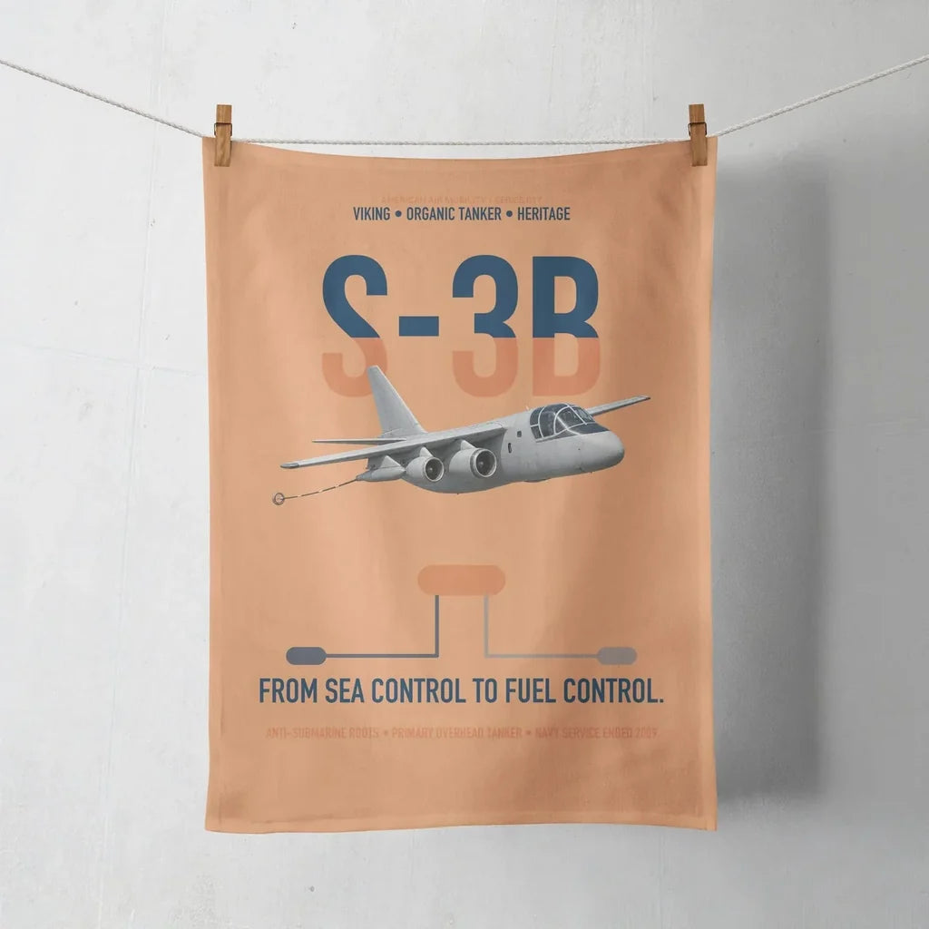 S-3B Viking design on orange towel