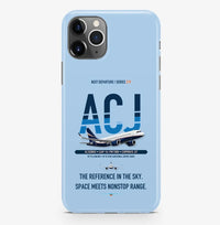 Thumbnail for Airbus ACJ320neo Case ProMax design on light blue iphone case promax