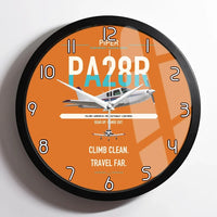 Thumbnail for Piper PA-28R Arrow III design on orange framed wall clock