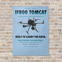 Thumbnail for Inspired Flight IF800 Tomcat vertical canvas print - no frame - light blue background