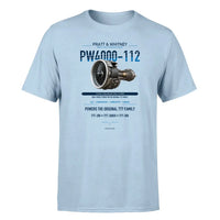 Thumbnail for PW4000-112 design on light blue single side