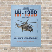 Thumbnail for Leonardo HH-139B vertical canvas print - no frame - light blue background