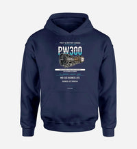 Thumbnail for PW300 design on navy blue hoodie single side