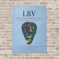 Thumbnail for Leon-Mba International Airport LBV — Libreville vertical canvas print - no frame - light blue background