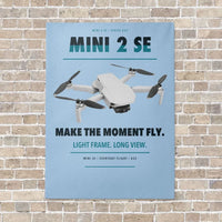 Thumbnail for DJI Mini 2 SE vertical canvas print - no frame - light blue background