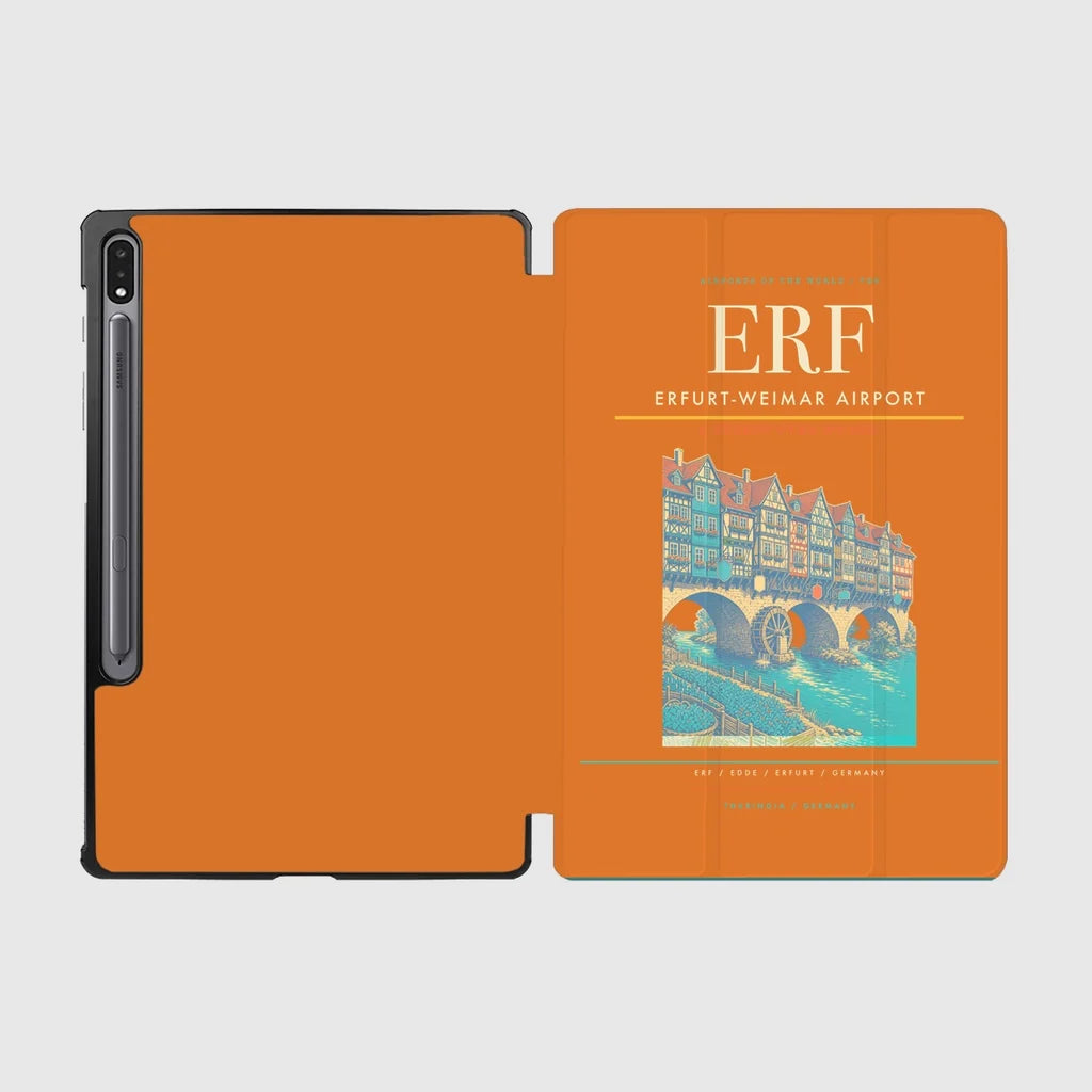 Erfurt-Weimar Airport (ERF) design on orange samsung tablet tablet case
