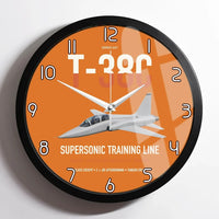 Thumbnail for T-38C Talon design on orange framed wall clock