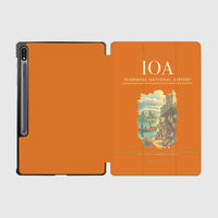 Thumbnail for Ioannina National Airport (IOA) design on orange samsung tablet tablet case