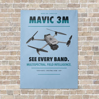 Thumbnail for DJI Mavic 3 Multispectral vertical canvas print - no frame - light blue background